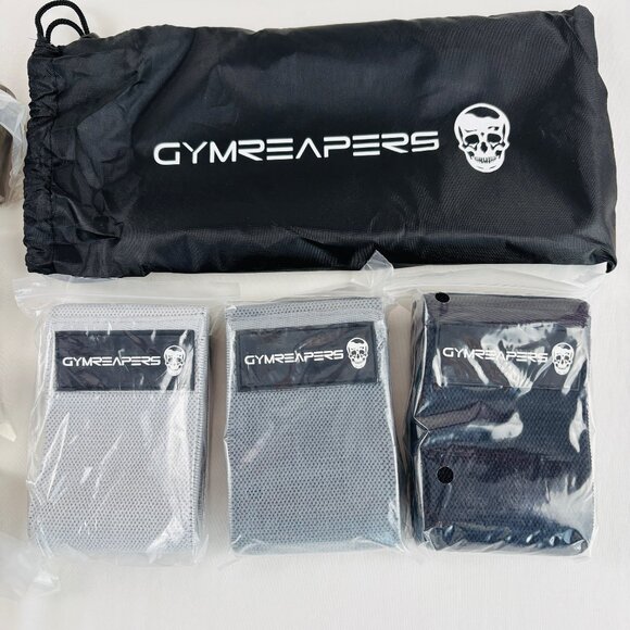 Gymreapers Resistance Bands Weight Lifting Military Set 5 & Hip Bands 3 - Picture 4 of 5